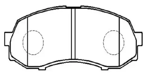 Тормозные колодки дисковые CTR CKD-8