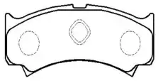 Тормозные колодки дисковые CTR CKD-9