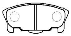 Тормозные колодки дисковые CTR CKD-10