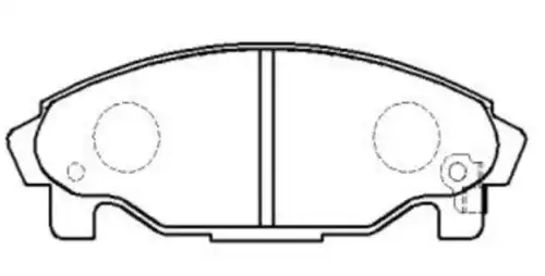 Тормозные колодки дисковые CTR CKD-11