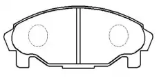 Тормозные колодки дисковые CTR CKD-13