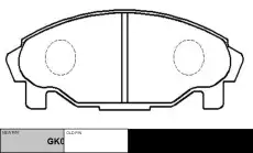 Тормозные колодки дисковые CTR CKD-13