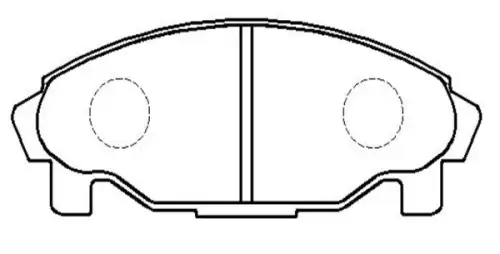 Тормозные колодки дисковые CTR CKD-13