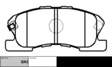 Тормозные колодки дисковые CTR CKD-14