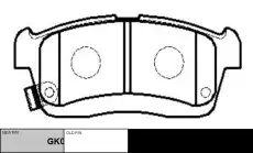 Тормозные колодки дисковые CTR CKD-20