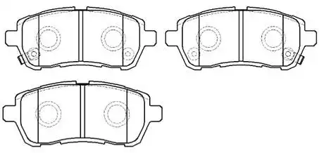 Тормозные колодки дисковые HSB HP9782