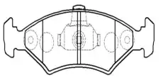 Тормозные колодки дисковые CTR CKF-66