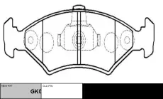 Тормозные колодки дисковые CTR CKF-66