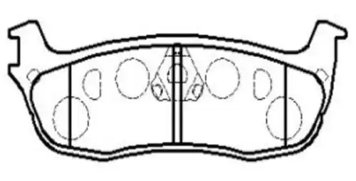 Тормозные колодки дисковые CTR CKF-67