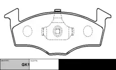 Тормозные колодки дисковые CTR CKVW-81