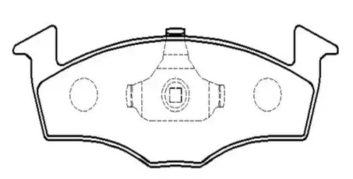 Тормозные колодки дисковые CTR CKVW-81