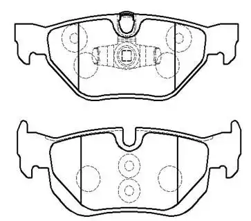 Тормозные колодки дисковые HSB HP9938