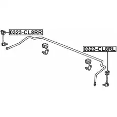 Тяга стабилизатора FEBEST 0323-CL8RR