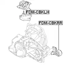 Подушка крепления двигателя FEBEST FDM-CBKLH
