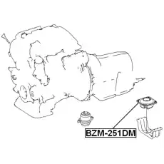 Подушка крепления двигателя FEBEST BZM-251DM