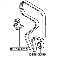 РОЛИК НАТЯЖНОЙ FEBEST 0187ST215