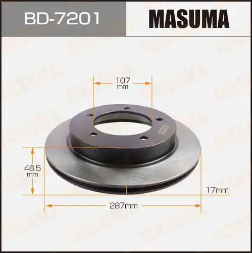 Тормозной диск MASUMA BD-7201