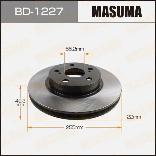 Тормозной диск MASUMA BD-1227