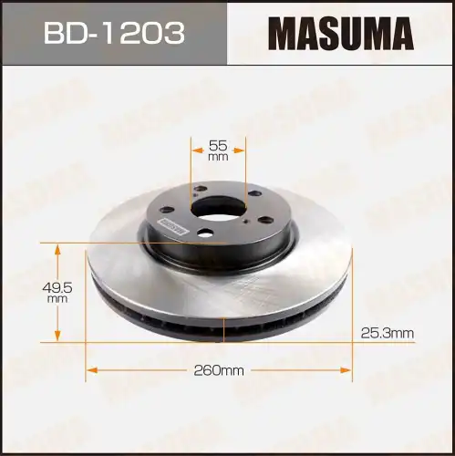 Тормозной диск MASUMA BD-1203