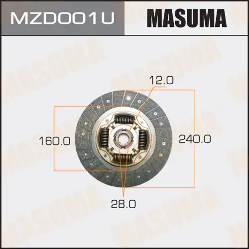 Диск сцепления MASUMA MZD001U