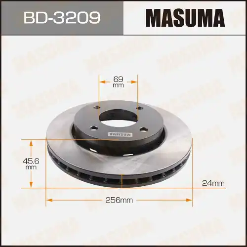 Тормозной диск MASUMA BD-3209