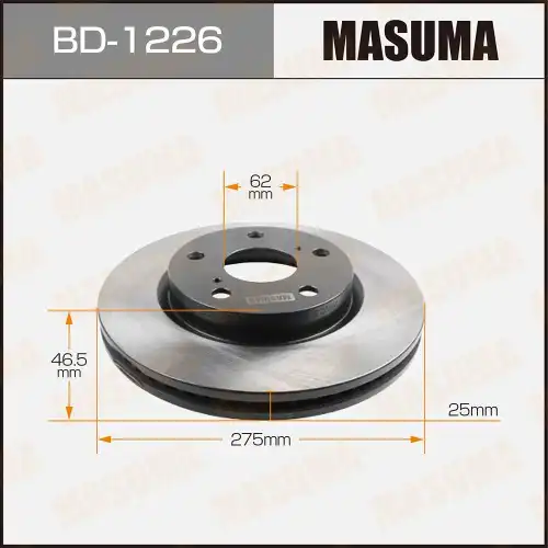 Тормозной диск MASUMA BD-1226