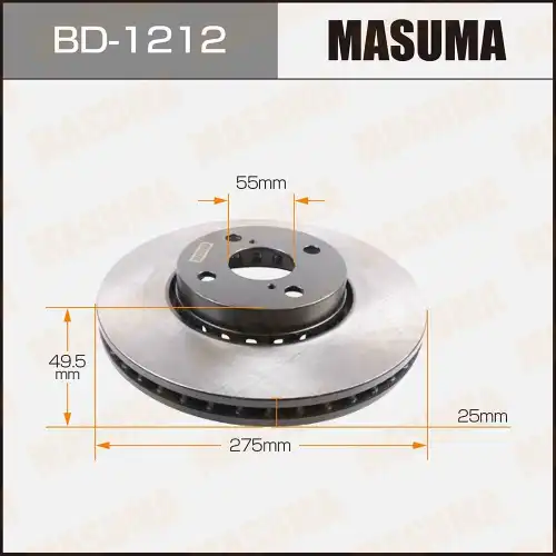 Тормозной диск MASUMA BD-1212