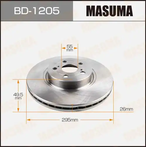 Тормозной диск MASUMA BD-1205