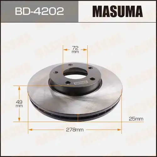 Тормозной диск MASUMA BD-4202