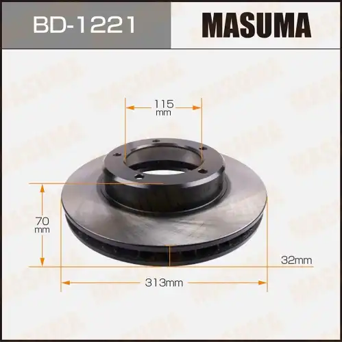 Тормозной диск MASUMA BD-1221