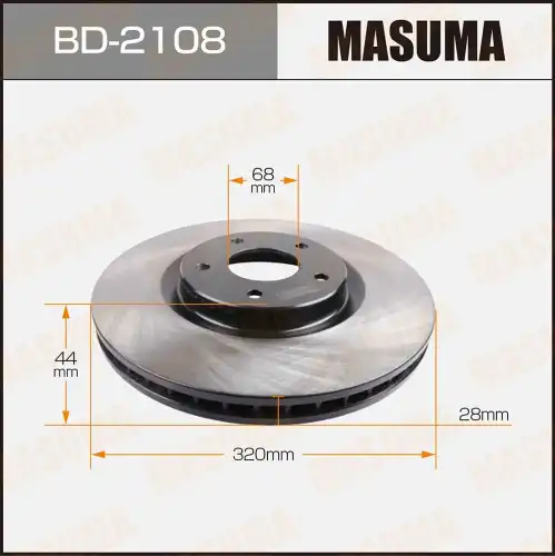 Тормозной диск MASUMA BD-2108