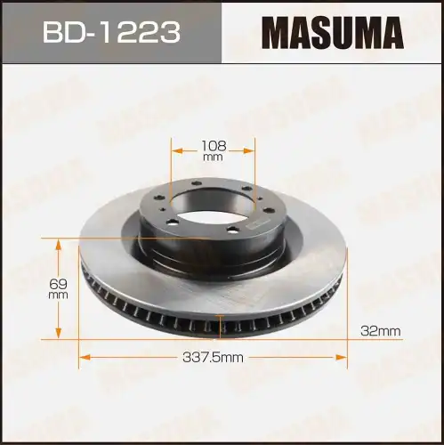 Тормозной диск MASUMA BD-1223