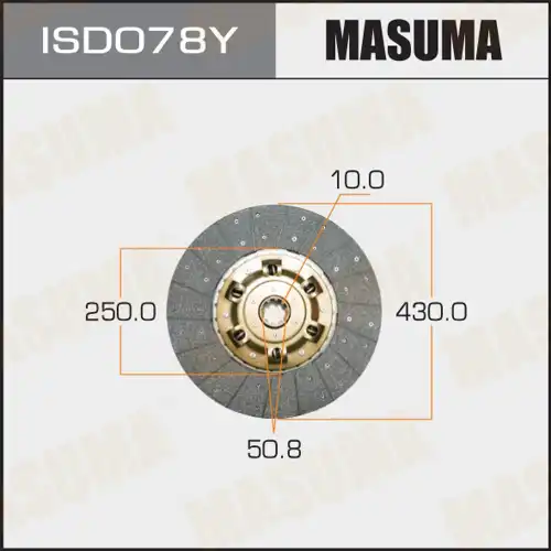 Диск сцепления MASUMA ISD078Y