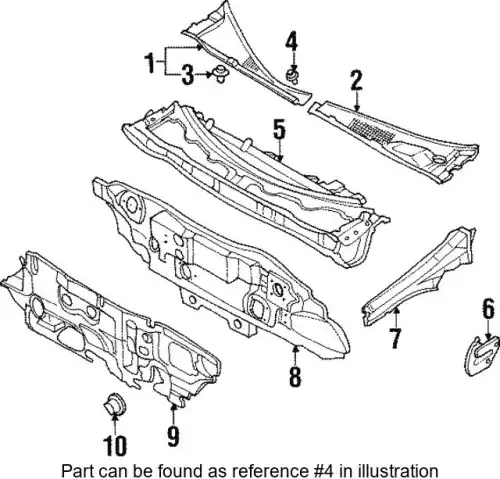 КЛИПСА КРЕПЕЖНАЯ MB608051 MITSUBISHI
