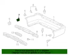 71598S30013 ПРОСТАВКА БАМПЕРА HRV HONDA