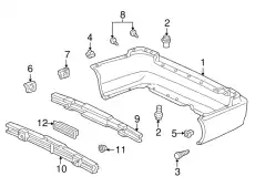71598S30013 ПРОСТАВКА БАМПЕРА HRV HONDA