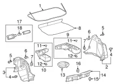 Клипса 90467-W0005 TOYOTA / LEXUS