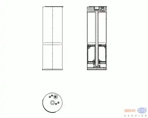 Осушитель кондиционера HELLA 8FT 351 196-581