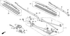 Щетка стеклоочистителя 76630-SM4-A01 HONDA