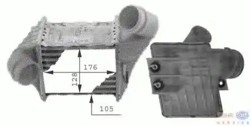 Интеркулер HELLA 8ML 376 723-161