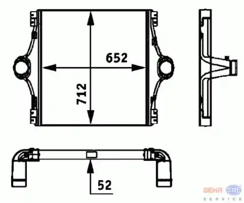 Интеркулер HELLA 8ML 376 724-101