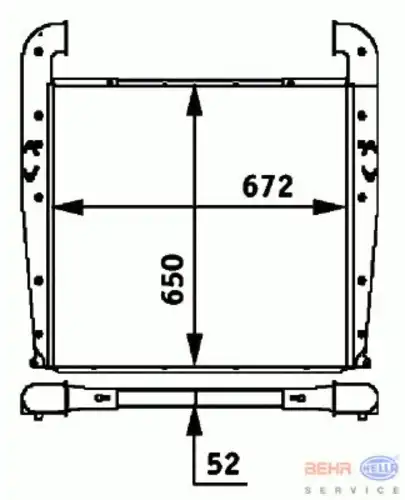 Интеркулер HELLA 8ML 376 724-331