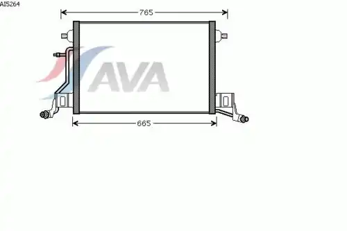 Радиатор кондиционера (конденсатор) AVA AI5264