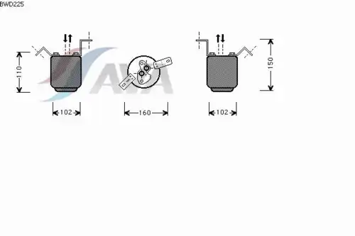 Осушитель кондиционера AVA BWD225