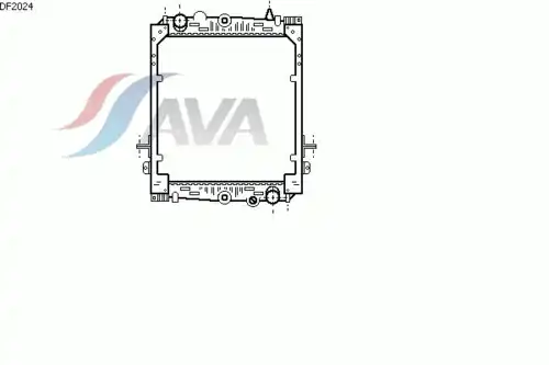 Радиатор кондиционера (конденсатор) AVA DF2024
