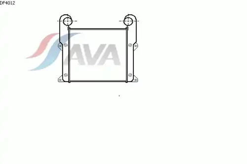 Радиатор системы охлаждения двигателя AVA DF4012
