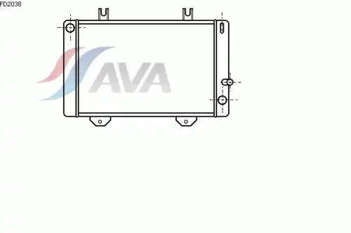 Радиатор кондиционера (конденсатор) AVA FD2038