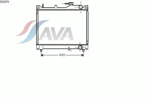 Радиатор системы охлаждения двигателя AVA SZ2079
