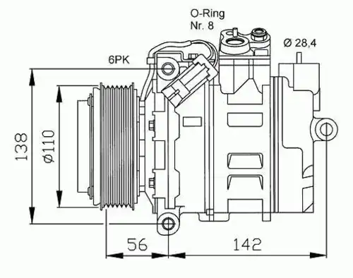 Клапан кондиционера NRF 32178
