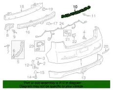 Усилитель бампера GM 22820091